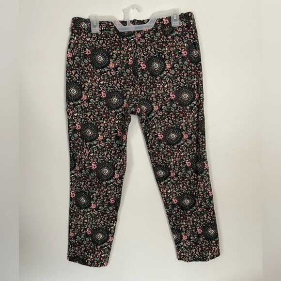 J. Crew Skimmer Ankle Pant Floral Begonia Office Work Pants‎ - Picture 2 of 8